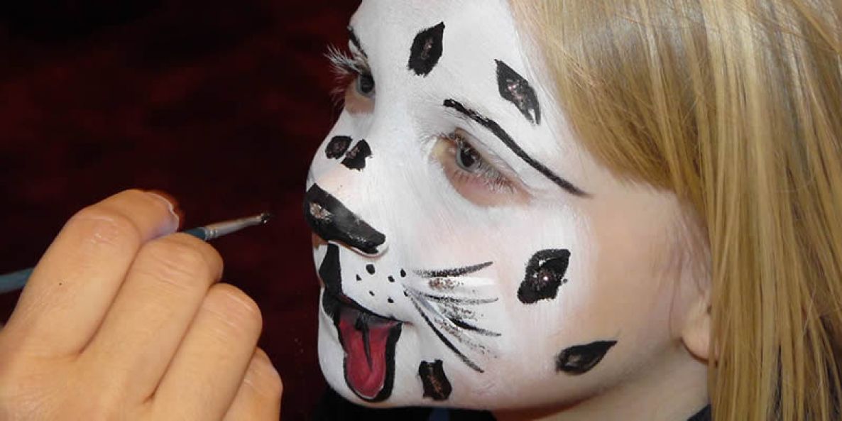 Kinderschminken - Motiv Dalmatiner - Funtasiewelt Kinder-Events